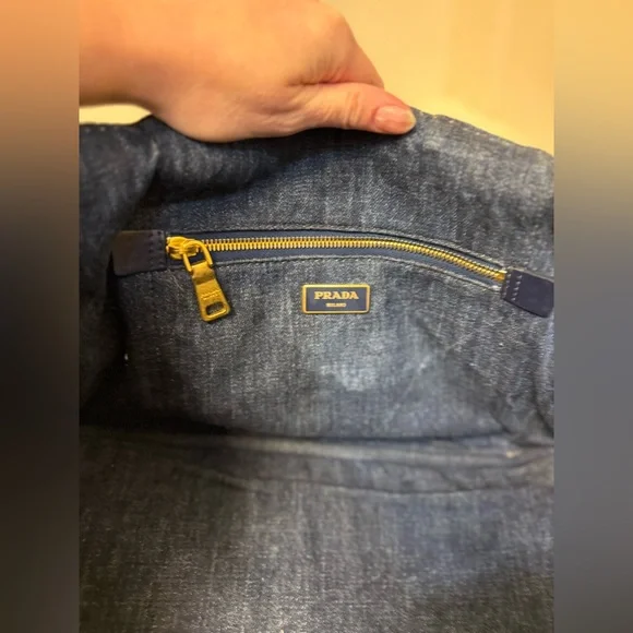 PRADA Canapa Denim Tote Bag Girlhood - Picture 13 of 16